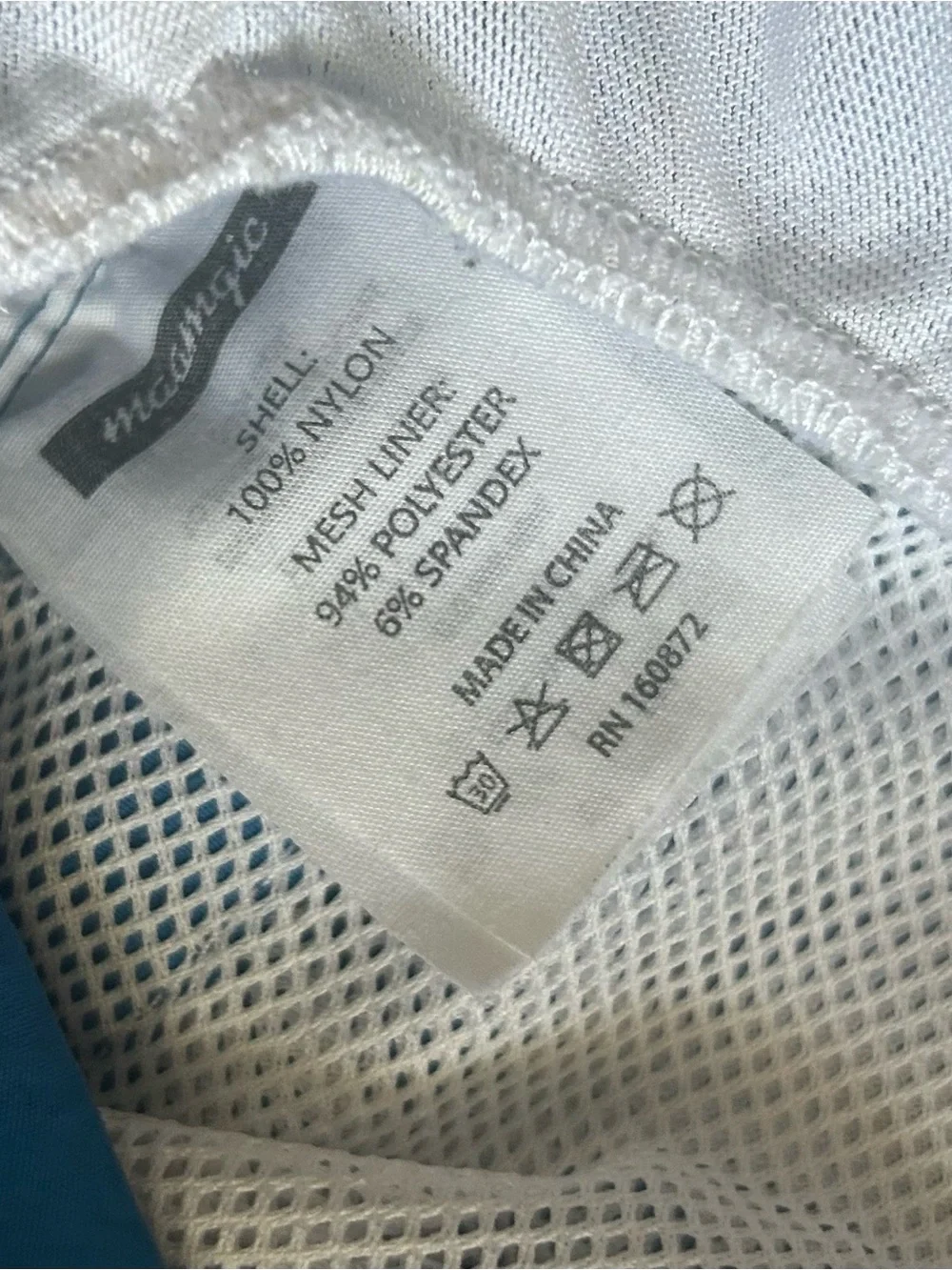 Maamgic Men's Blue Quick Dry Swim Trunks